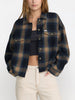 Rvca Bonito Boxy Flannel Long Sleeve Buttondown Shirt Fall 2026