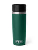 Yeti Rambler Travel Black Fest Green 16oz Water Bottle