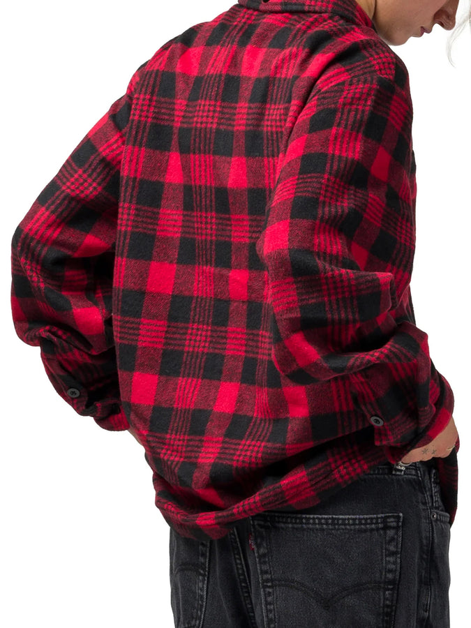 Souvenir Heavyweight Flannel L/S Buttondown Shirt Fall 2026 | RED CHECK