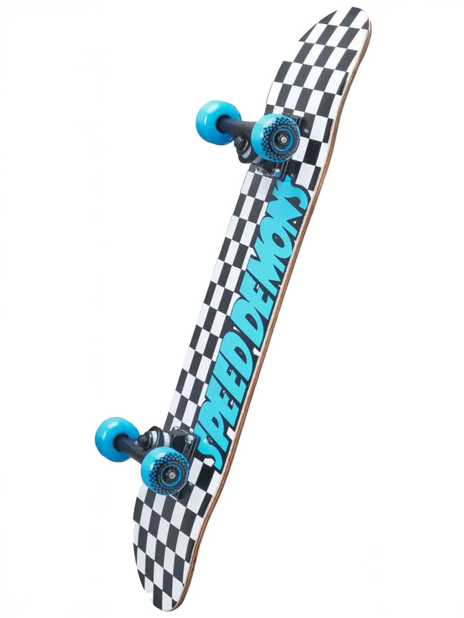 Speed Demon Checkers Black/Blue 7.75'' Complete Skateboard | BLACK/BLUE
