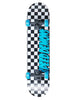 Speed Demon Checkers Black/Blue 7.75'' Complete Skateboard