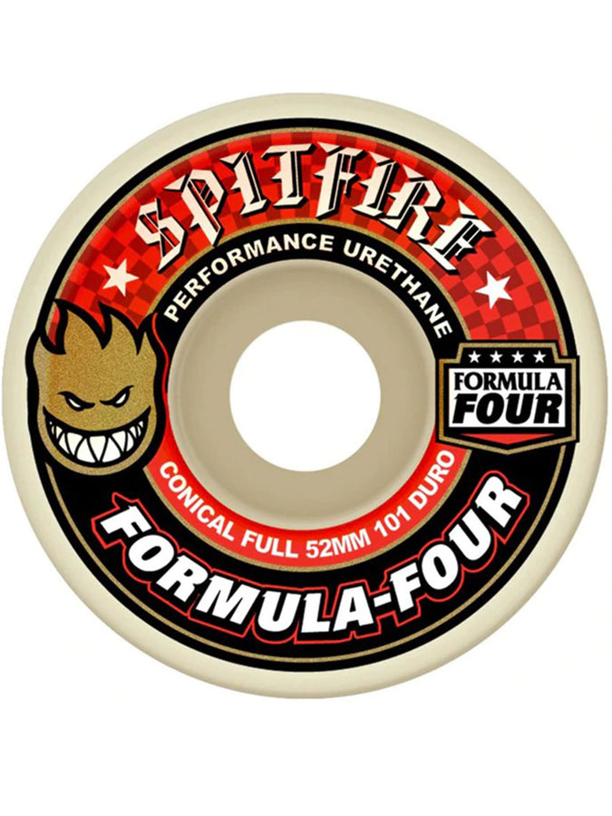 Spitfire F4 Conical Full 101DU Wheels | NATURAL