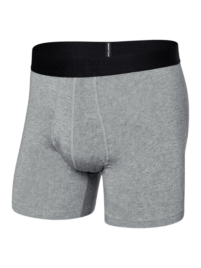 Saxx Droptemp Cooling Cotton Dark Grey Boxer | DARK GREY HEATHER (DGH)