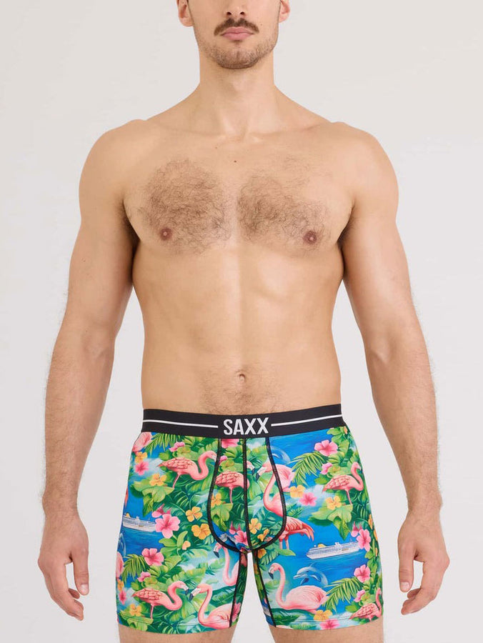 Saxx Volt Breathable Mesh Flamingo Bay Multi Boxer | FLAMINGO BAY MULTI (FLB)