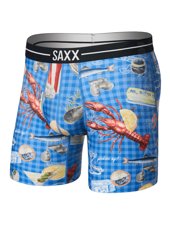 Saxx Volt Breathable Mesh Low LIfe Picnic Blue Boxer | LOW LIFE PICNIC BLUE (LLP)