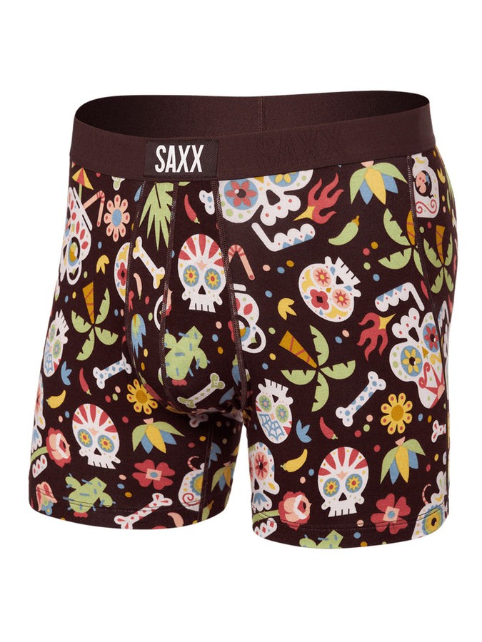 Saxx Vibe Super Soft Dia De Los Muertos Fudge Boxer | DIA DE LOS MUERTOS FUDGE (DDL)