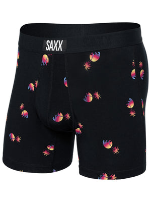Saxx Ultra Super Soft Sunset Waves Black Boxer Spring 2024