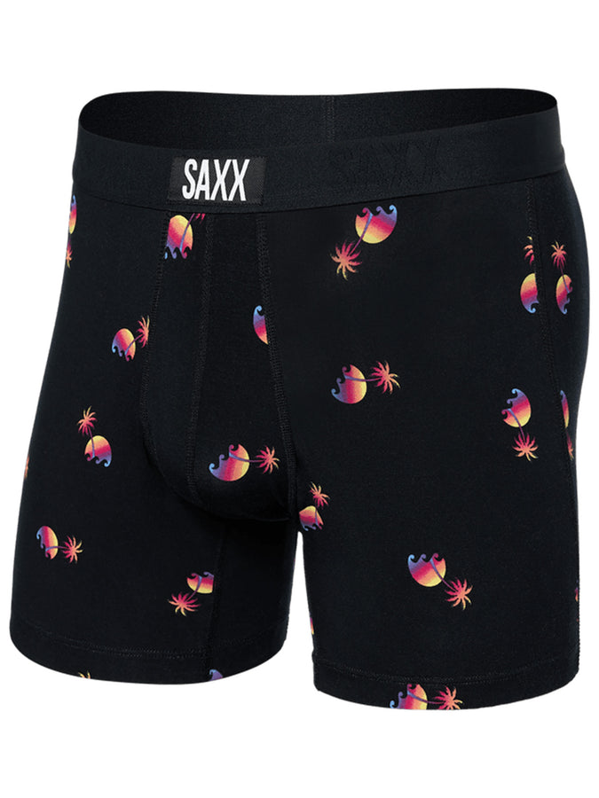 Saxx Ultra Super Soft Sunset Waves Black Boxer Spring 2024 | SUNSET WAVES BLACK (SWB)