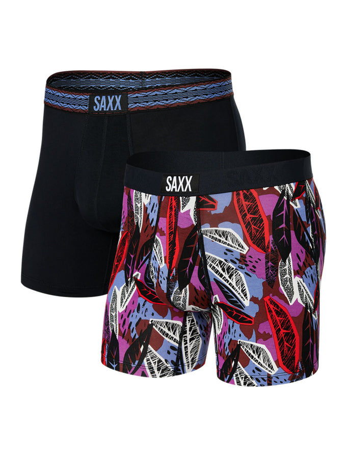 Saxx Vibe Super Soft 2p Pack Tropic Jungle Boxer Fall 2023