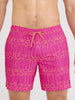Saxx Oh Buoy 2N1 Volley 7'' Flamingo Ink Fuschia Boardshorts