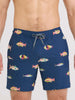 Saxx Oh Buoy 2N1 Volley 7'' Gulf Fish Dark Denim Boardshorts