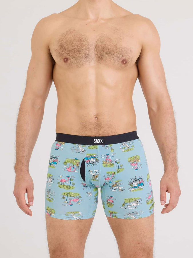 Saxx Xtra Soft Comfort Birdie Blue Tide Boxer | BIRDIE BLUE TIDE (BBT)