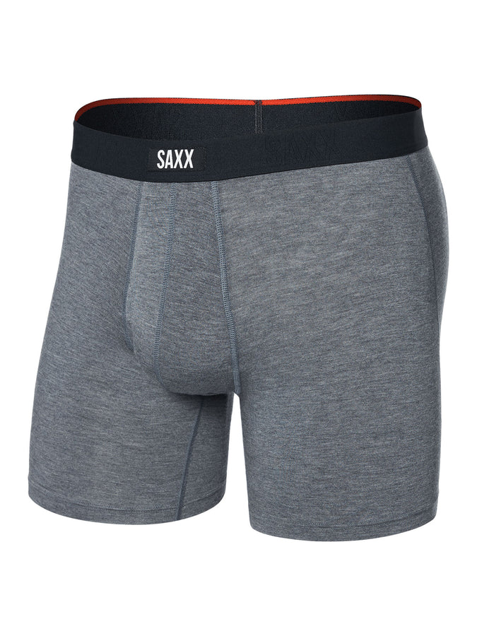 Saxx Vibe Extra Dark Grey Heather Boxer | DARK GREY HEATHER (DGH)