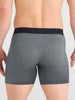 Saxx Vibe Extra Dark Grey Heather Boxer