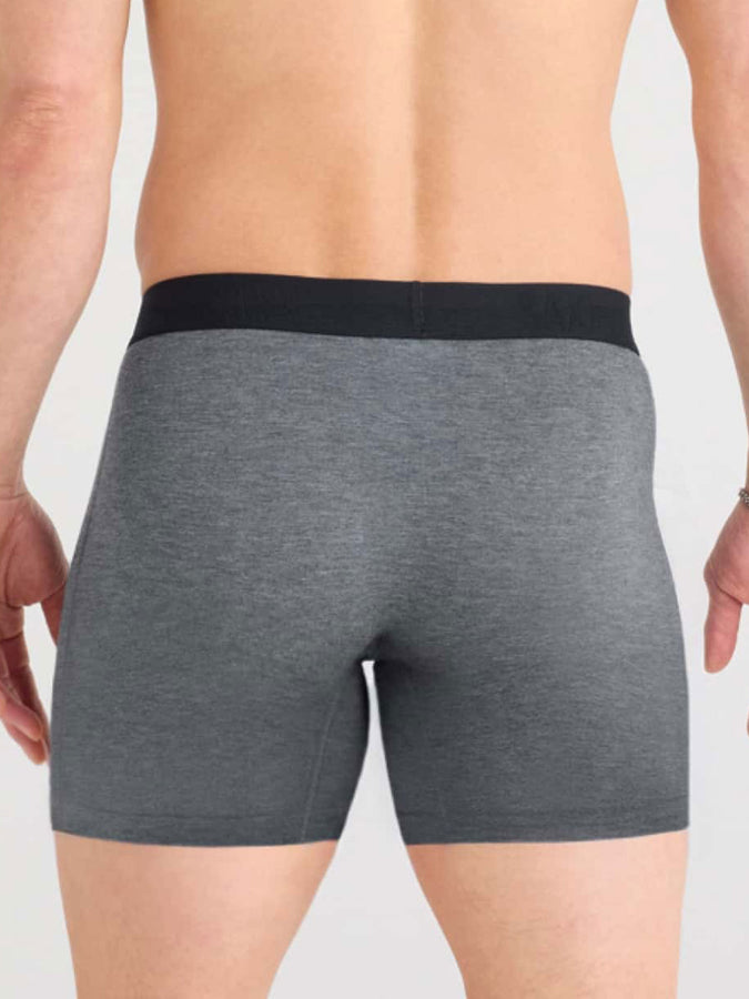 Saxx Vibe Extra Dark Grey Heather Boxer | DARK GREY HEATHER (DGH)