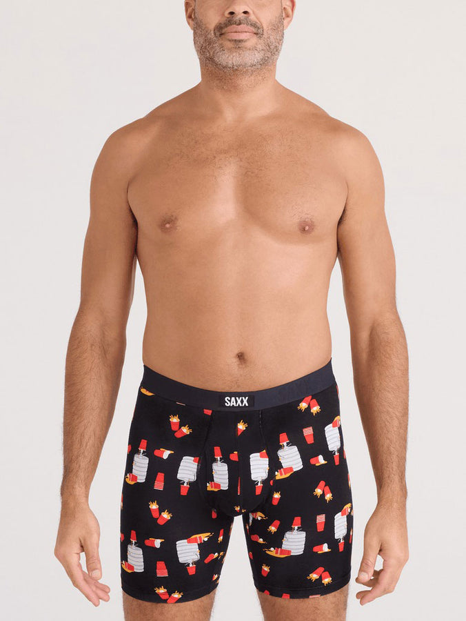 Saxx Vibe Xtra Soft Comfort Tapped Out Black Boxer | TAPPED OUT BLACK (TPO)