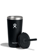 20oz All Around Straw Lid Black Tumbler