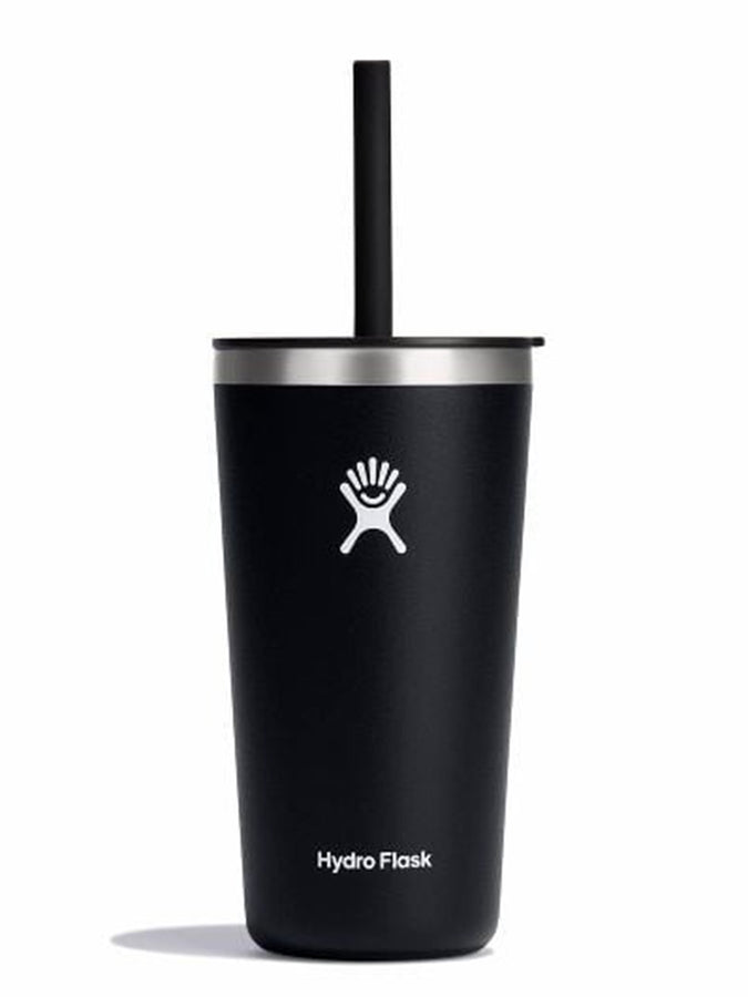 20oz All Around Straw Lid Black Tumbler