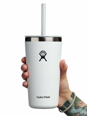 Hydro Flask 20oz All Around Straw Lid White Tumbler 2024