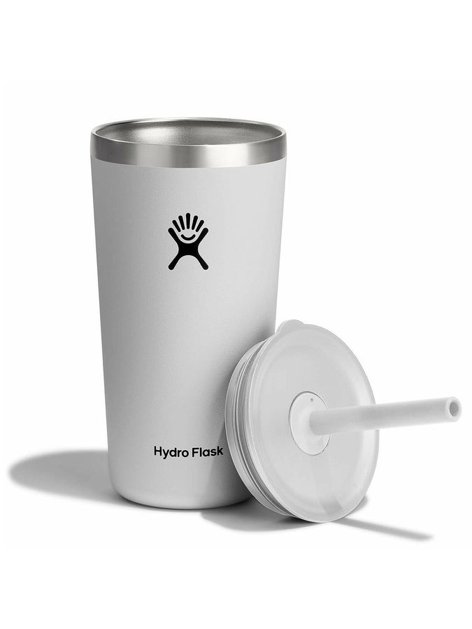 Hydro Flask 20oz All Around Straw Lid White Tumbler 2024 | WHITE
