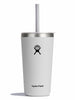 Hydro Flask 20oz All Around Straw Lid White Tumbler 2024