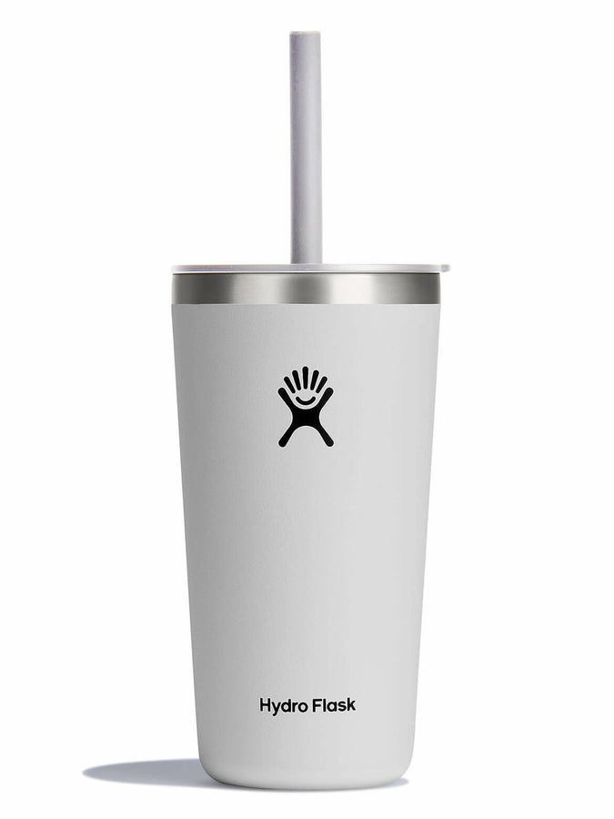 Hydro Flask 20oz All Around Straw Lid White Tumbler 2024 | WHITE