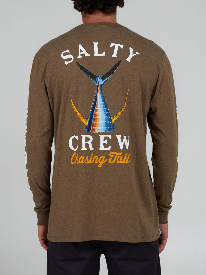 Salty Crew Tailed Long Sleeve T-Shirt Summer 2024 | MOCHA HEATHER
