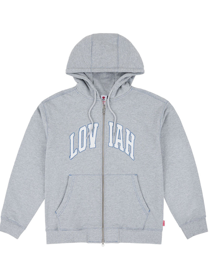 Loviah Team Zip Hoodie Spring 2026 | HEATHER GREY