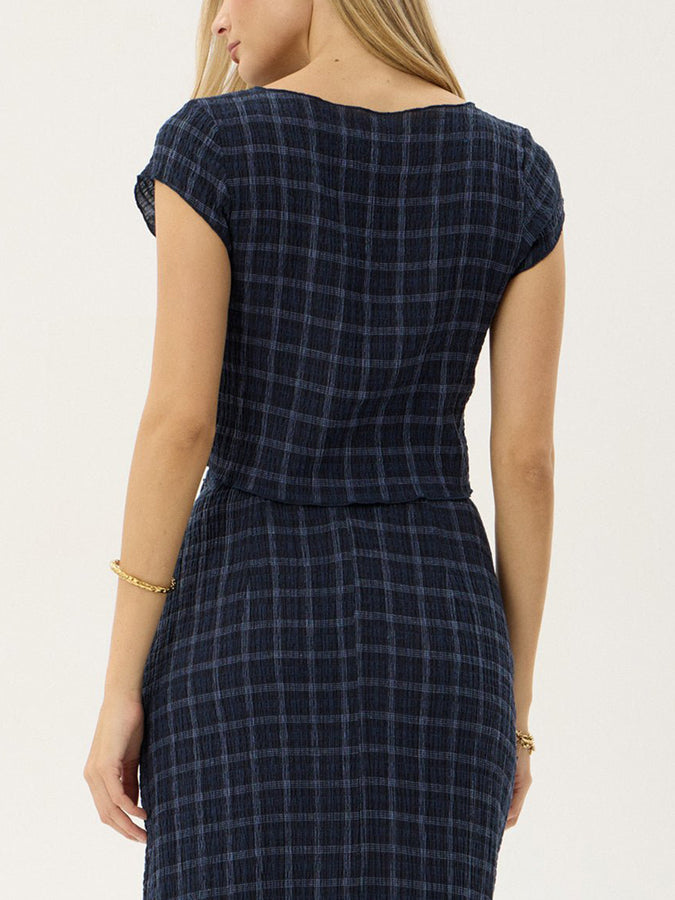 Afends Darcy Thea T-Shirt Fall 2026 | MIDNIGHT CHECK