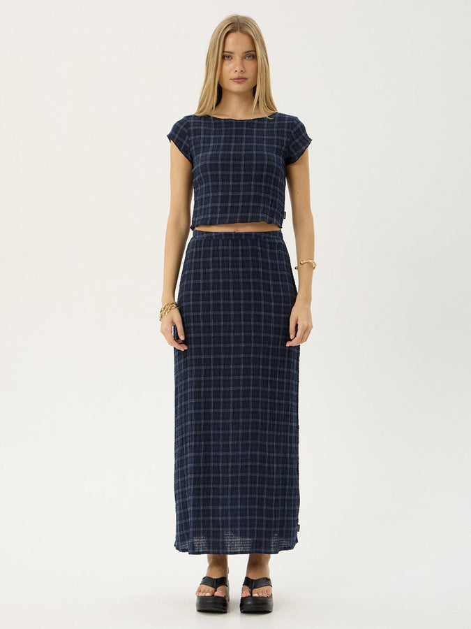 Afends Darcy Thea T-Shirt Fall 2026 | MIDNIGHT CHECK