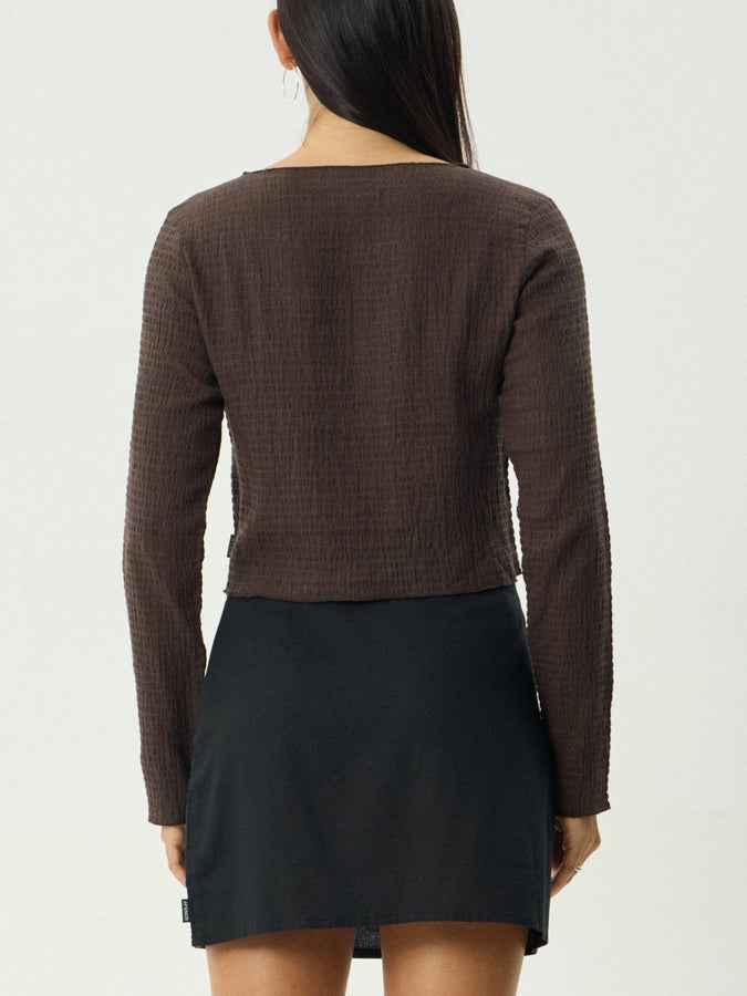 Afends Focus Long Sleeve T-Shirt Fall 2026 | COFFEE