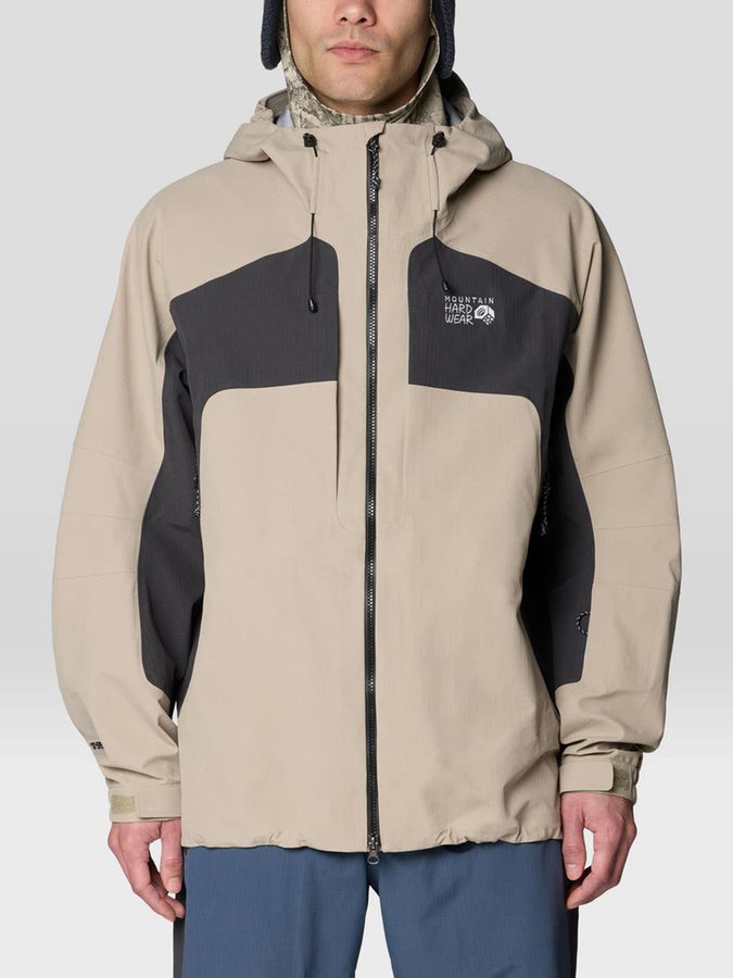 Mountain Hardwear Warp Factor 3L Hooded Shell Jacket 2027 - BADLANDS/SHARK