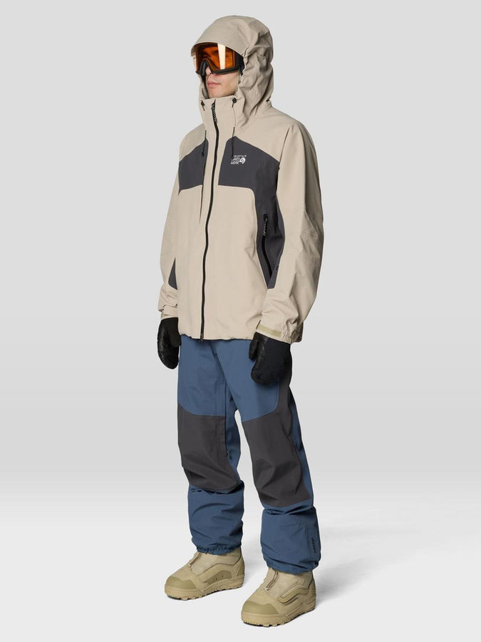 Mountain Hardwear Warp Factor 3L Hooded Shell Jacket 2027 - BADLANDS/SHARK