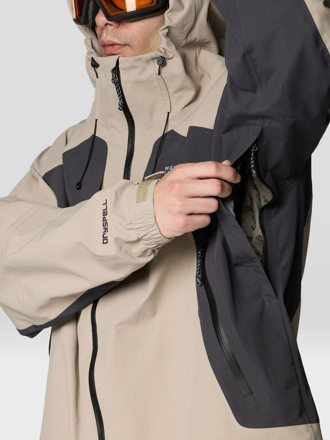 Mountain Hardwear Warp Factor 3L Hooded Shell Jacket 2027 - BADLANDS/SHARK