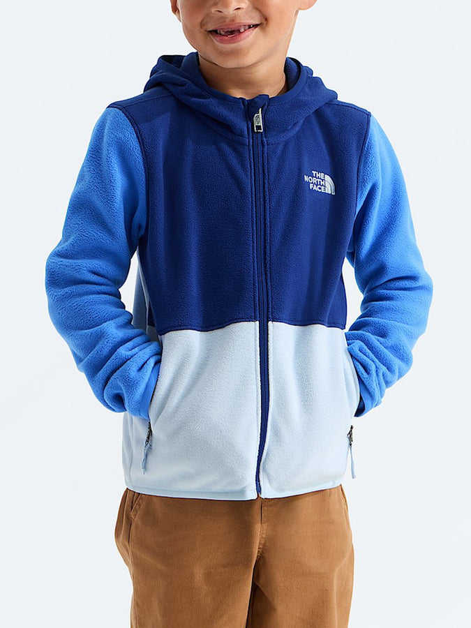 The North Face Glacier Full Zip Hoodie Polar Fleece (Kids 2-7) Holiday 2026  | BOLD BLUE/HAZE/ACTV BLUE (RE3)