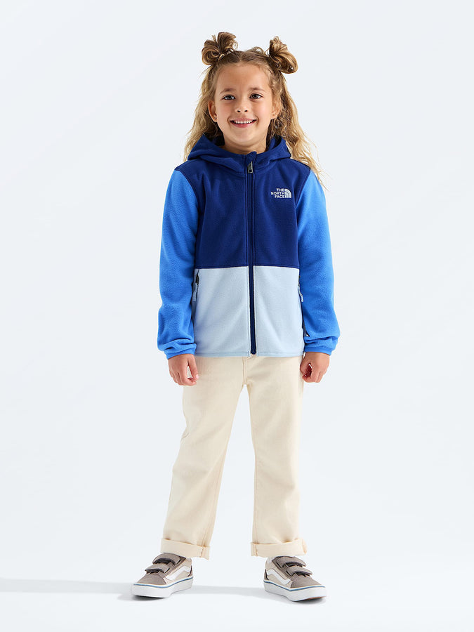 The North Face Glacier Full Zip Hoodie Polar Fleece (Kids 2-7) Holiday 2026  | BOLD BLUE/HAZE/ACTV BLUE (RE3)