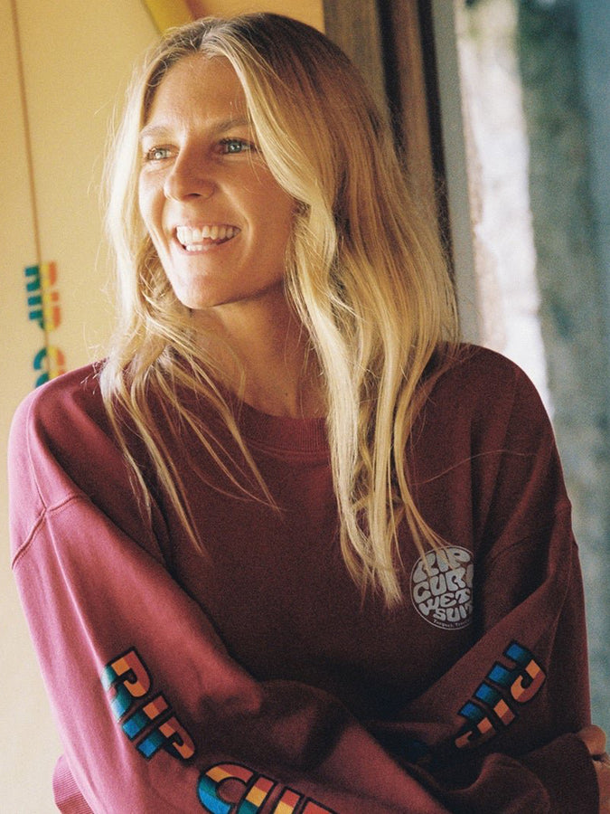 Rip Curl SG Heritage Oversized Crewneck Sweatshirt Fall 2026 | PLUM (0048)