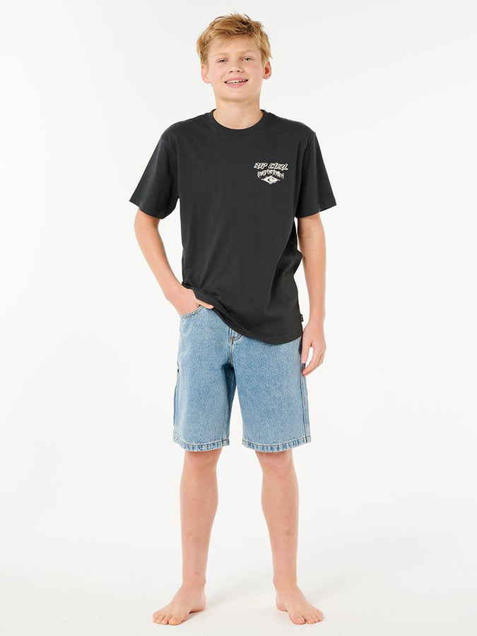  Rip Curl Hyped Up Denim Shorts (Youth 7-14) Fall 2026 | WASHED BLUE (9756)