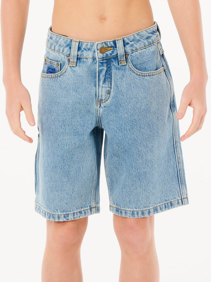  Rip Curl Hyped Up Denim Shorts (Youth 7-14) Fall 2026 | WASHED BLUE (9756)