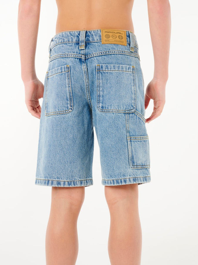  Rip Curl Hyped Up Denim Shorts (Youth 7-14) Fall 2026 | WASHED BLUE (9756)