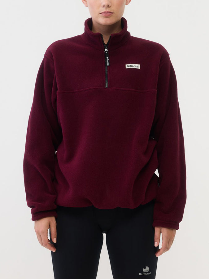 Balmoral Courcelle 1/4 Zip Fleece Holiday 2026 | BURGUNDY