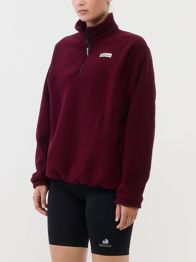 Balmoral Courcelle 1/4 Zip Fleece Holiday 2026 | BURGUNDY