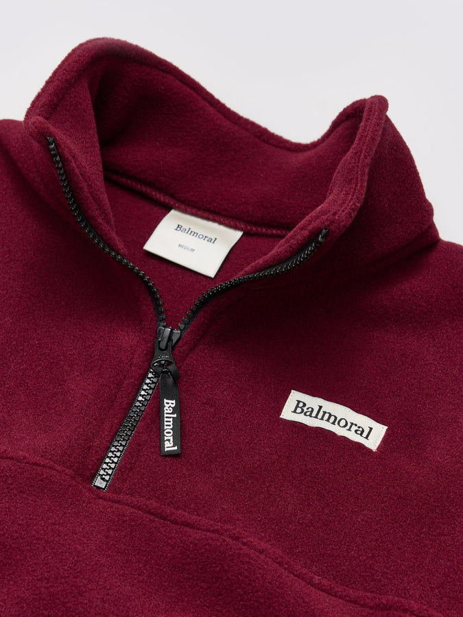 Balmoral Courcelle 1/4 Zip Fleece Holiday 2026 | BURGUNDY
