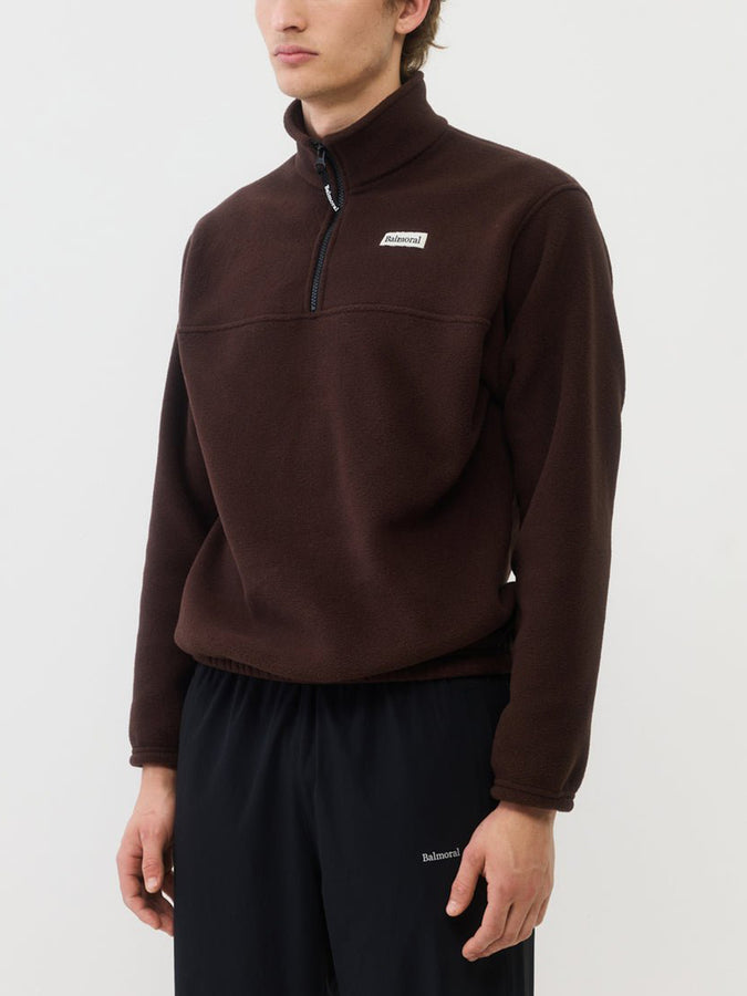 Balmoral Courcelle 1/4 Zip Fleece Holiday 2026 | BROWN