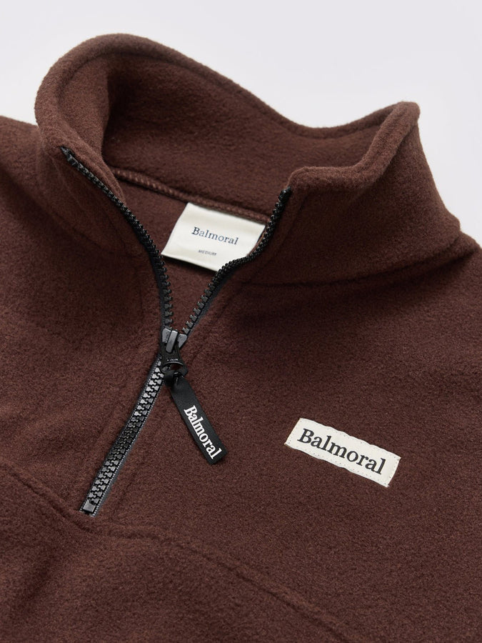 Balmoral Courcelle 1/4 Zip Fleece Holiday 2026 | BROWN