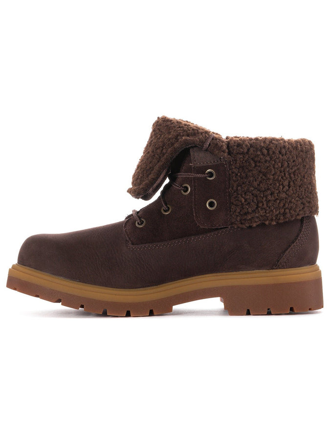 Timberland Auburn Falls Waterproof Roll Top Dark Brown Boots (Women) | DARK BROWN