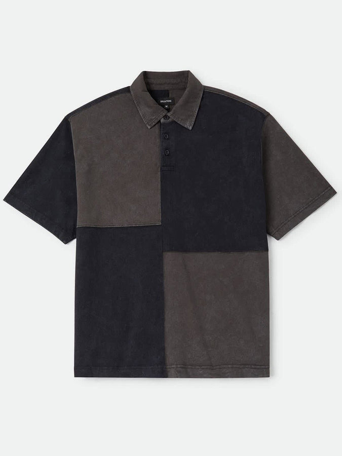 Brixton Deco Short Sleeve Polo Fall 2026 | WASHED BLACK