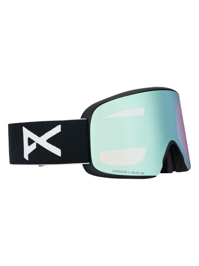 Anon M6 + Bonus Lens + Mfi Face Mask Goggle | BLACK/PRCV VRBL BLUE (Z53)