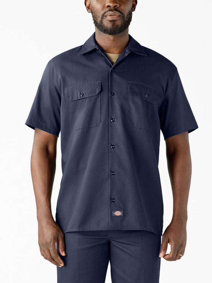 Dickies Work Short Sleeve Buttondown Shirt Spring 2026 | NAVY (CT9)
