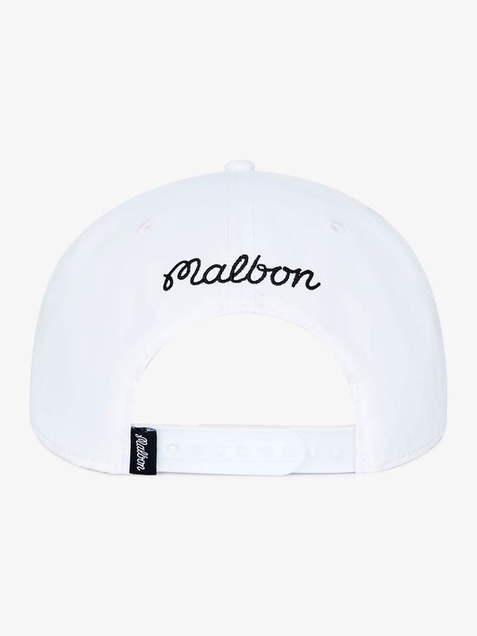 Malbon M Snapback Black Hat | WHITE